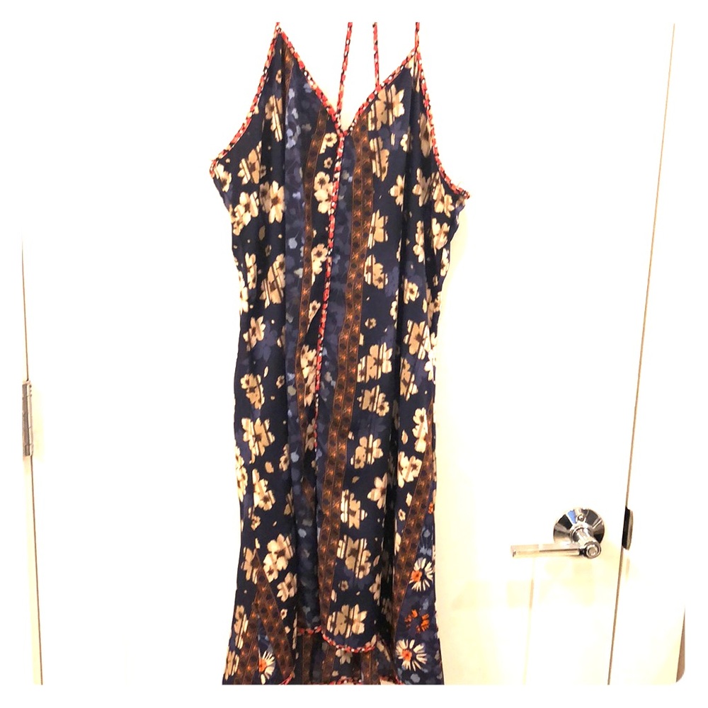 Mid length strappy pretty summer dress